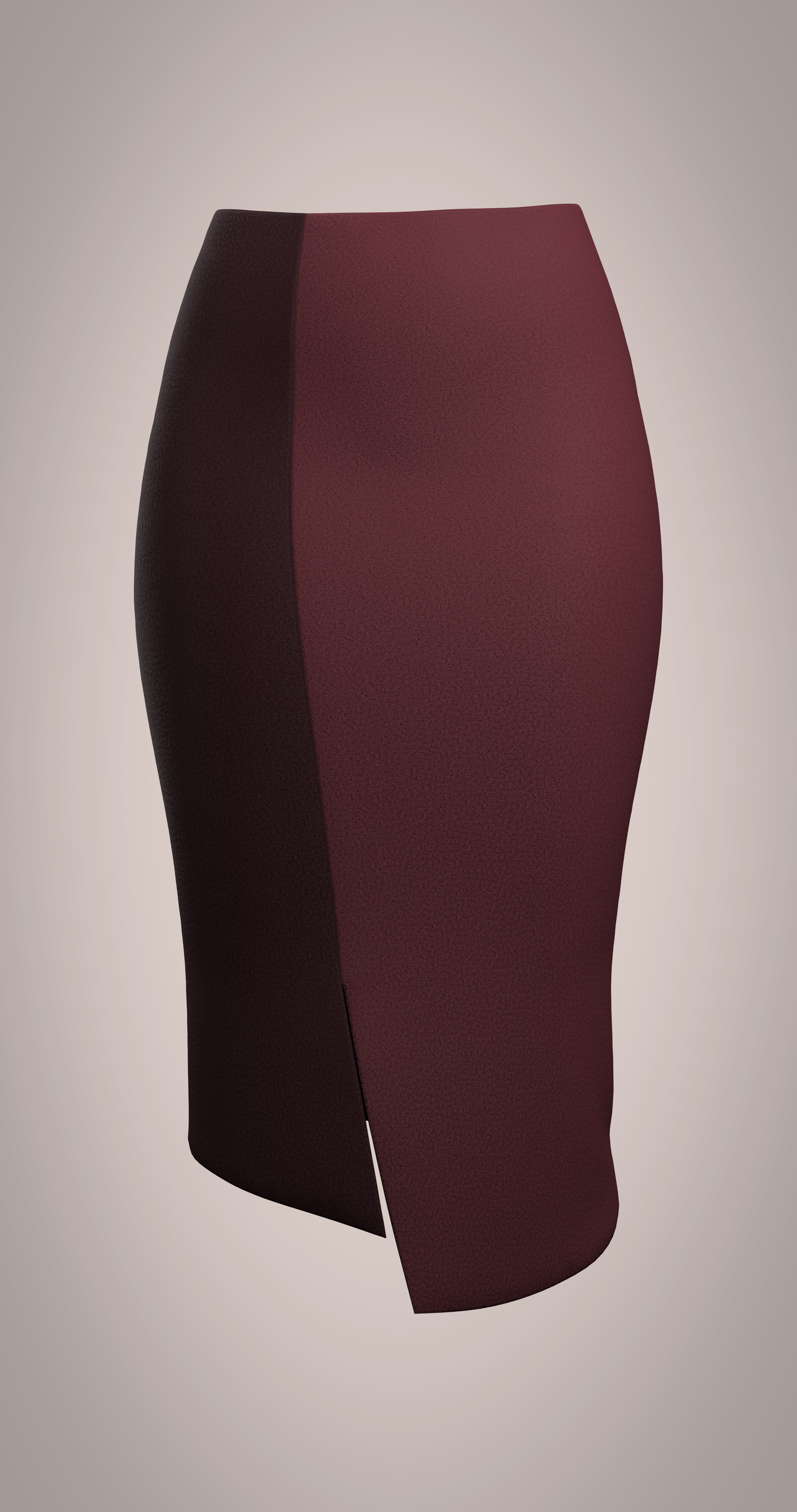 Two-tone Pencil Skirt